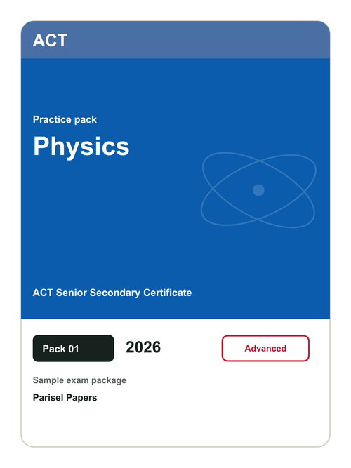 Parisel product cover exam-act-act-senior-secondary-certificate-physics-paper-01-2026-e1