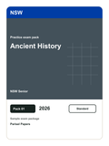 NSW Senior Ancient History practice pack 01 cover (2026)