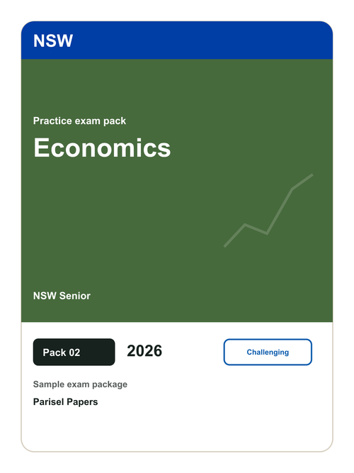NSW Senior Economics practice pack 02 cover (2026)