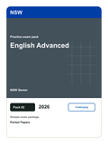 NSW Senior English Advanced practice pack 02 cover (2026)