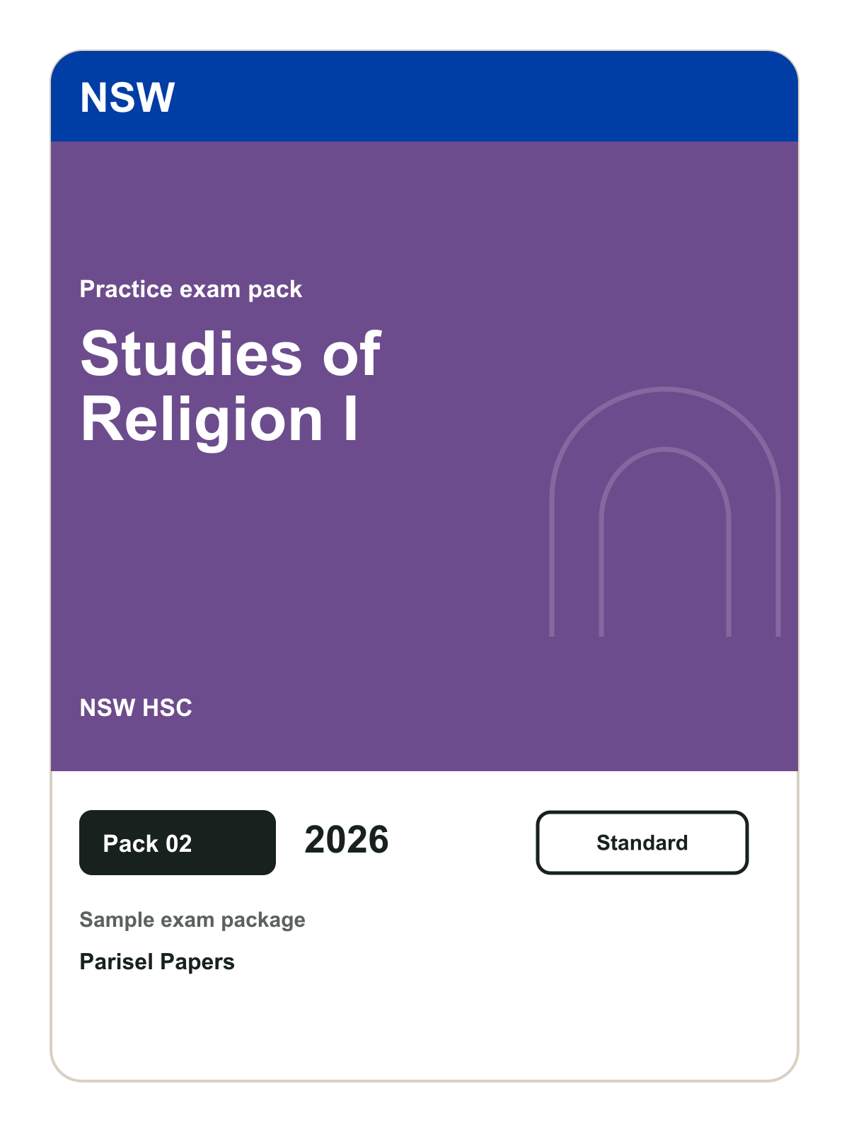 Parisel product cover exam-nsw-hsc-studies-of-religion-i-paper-02-2026-e1