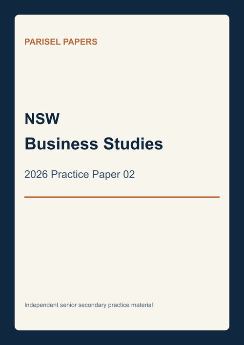 NSW Business Studies 2026 Practice Paper 02 cover