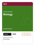 Queensland Senior Biology practice pack 01 cover (2026)