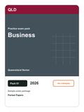 Queensland Senior Business practice pack 01 cover (2026)