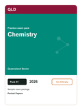 Queensland Senior Chemistry practice pack 01 cover (2026)