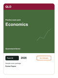 Queensland Senior Economics practice pack 02 cover (2026)