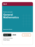 Queensland Senior General Mathematics practice pack 02 cover (2026)