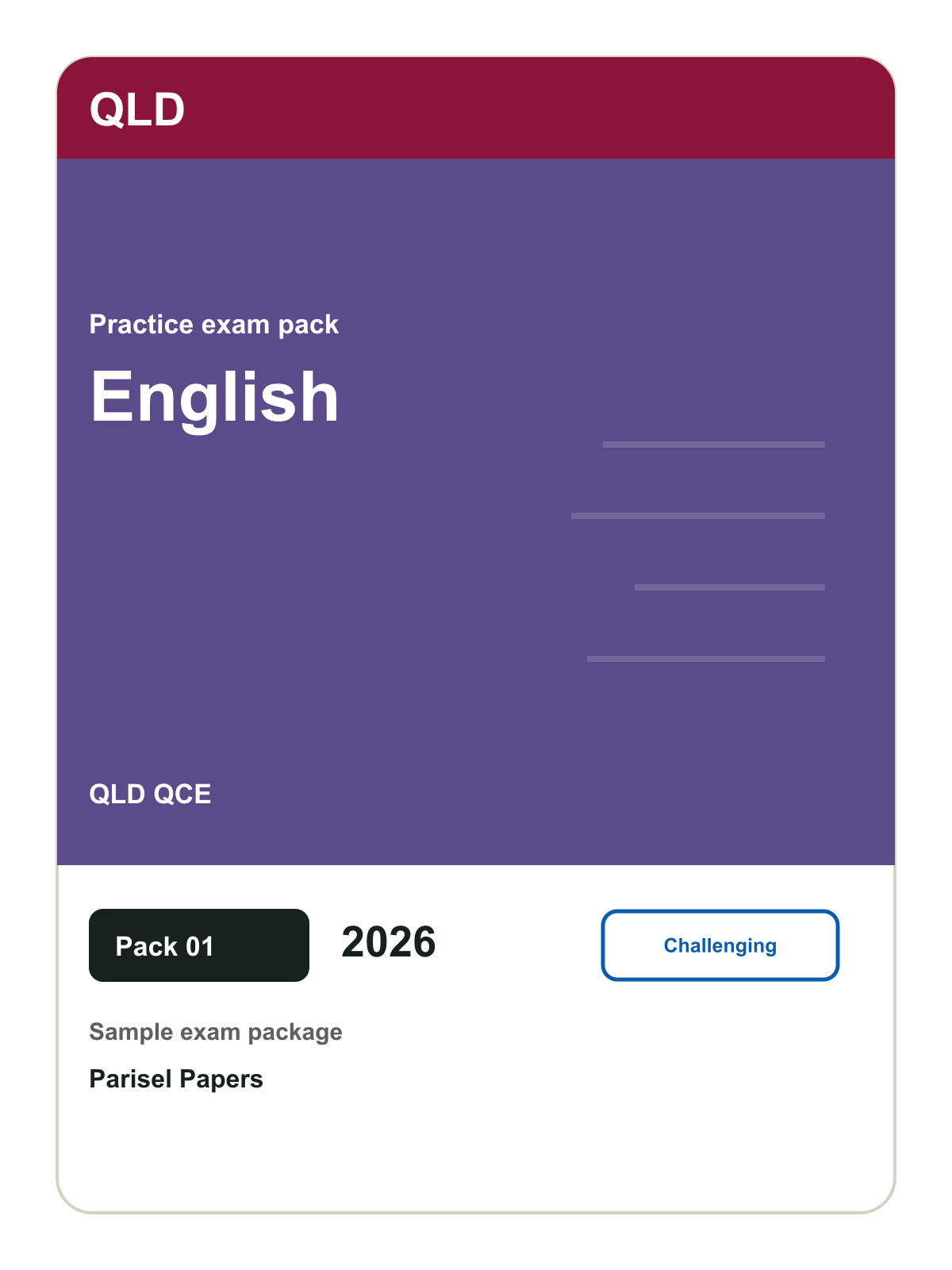 Parisel product cover exam-qld-qce-english-paper-01-2026-e1