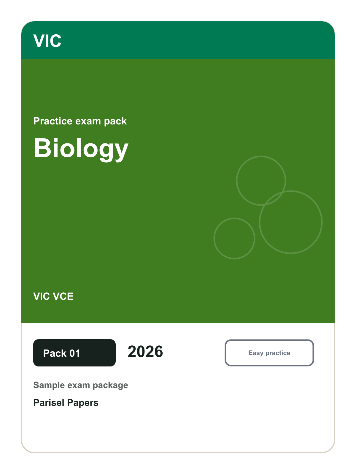 Parisel product cover exam-vic-vce-biology-paper-01-2026-e1