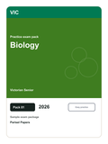 Victorian Senior Biology practice pack 01 cover (2026)