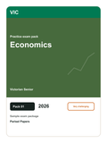 Victorian Senior Economics practice pack 01 cover (2026)