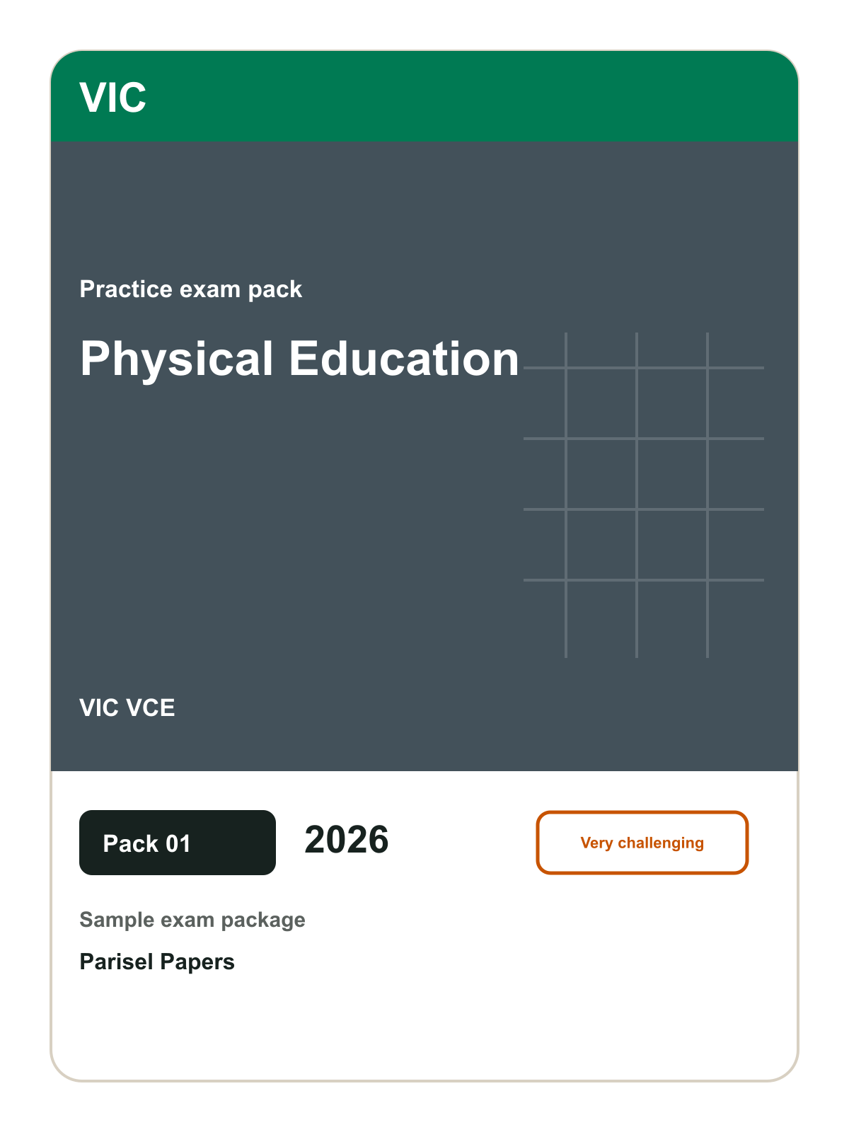 Parisel product cover exam-vic-vce-physical-education-paper-01-2026-e1