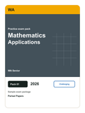 WA Senior Mathematics Applications practice pack 01 cover (2026)
